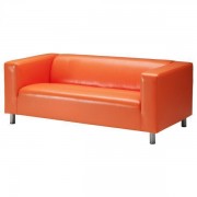 Офисный диван Клипан трёхместный 200*88*70 см оранжевый
