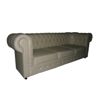 Трехместный диван для салона красоты Честер цвет бежевый 245*85*85 см